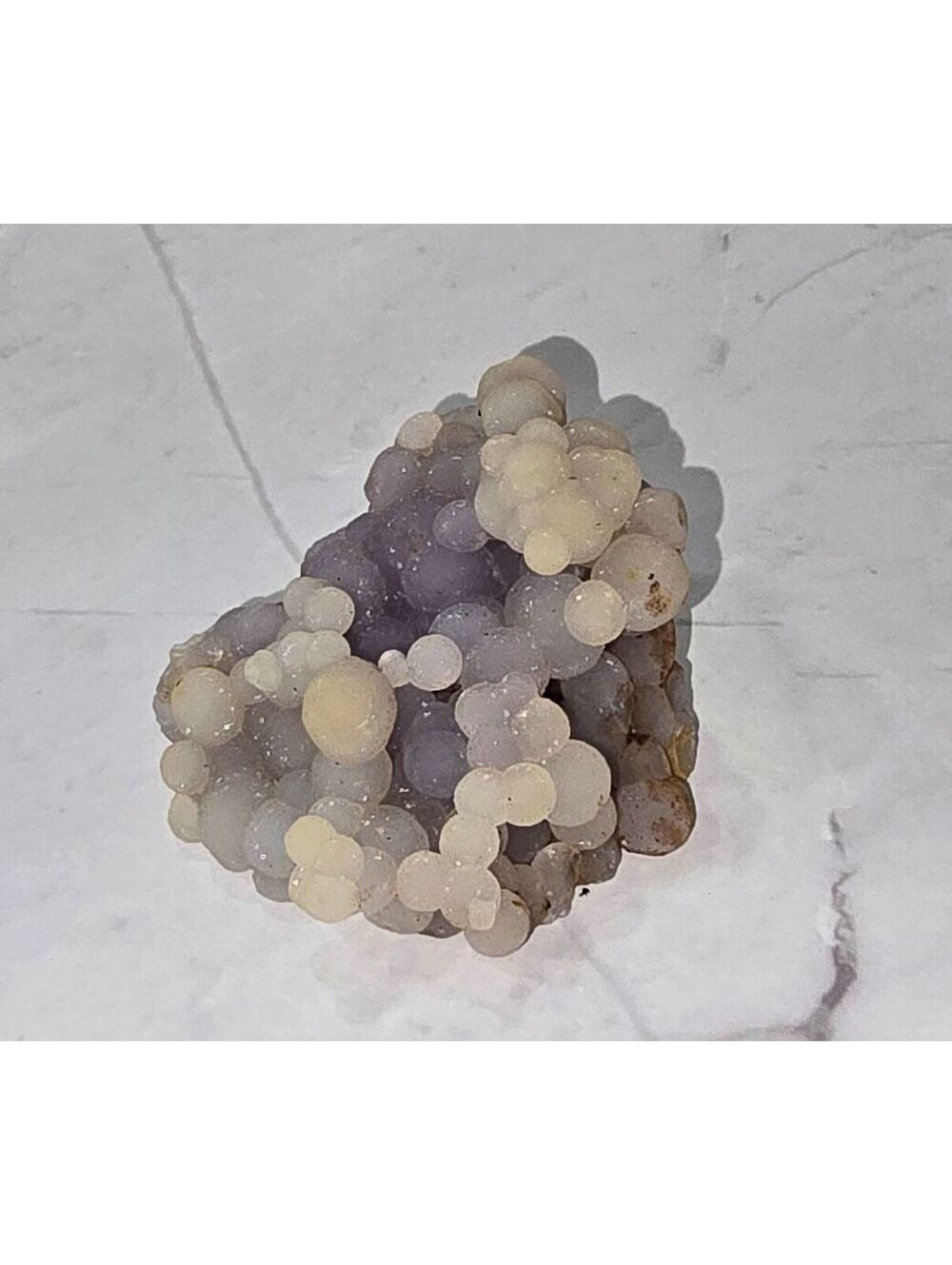 A295. Unique White & Purple Grape Agate Natural Crystal Cluster